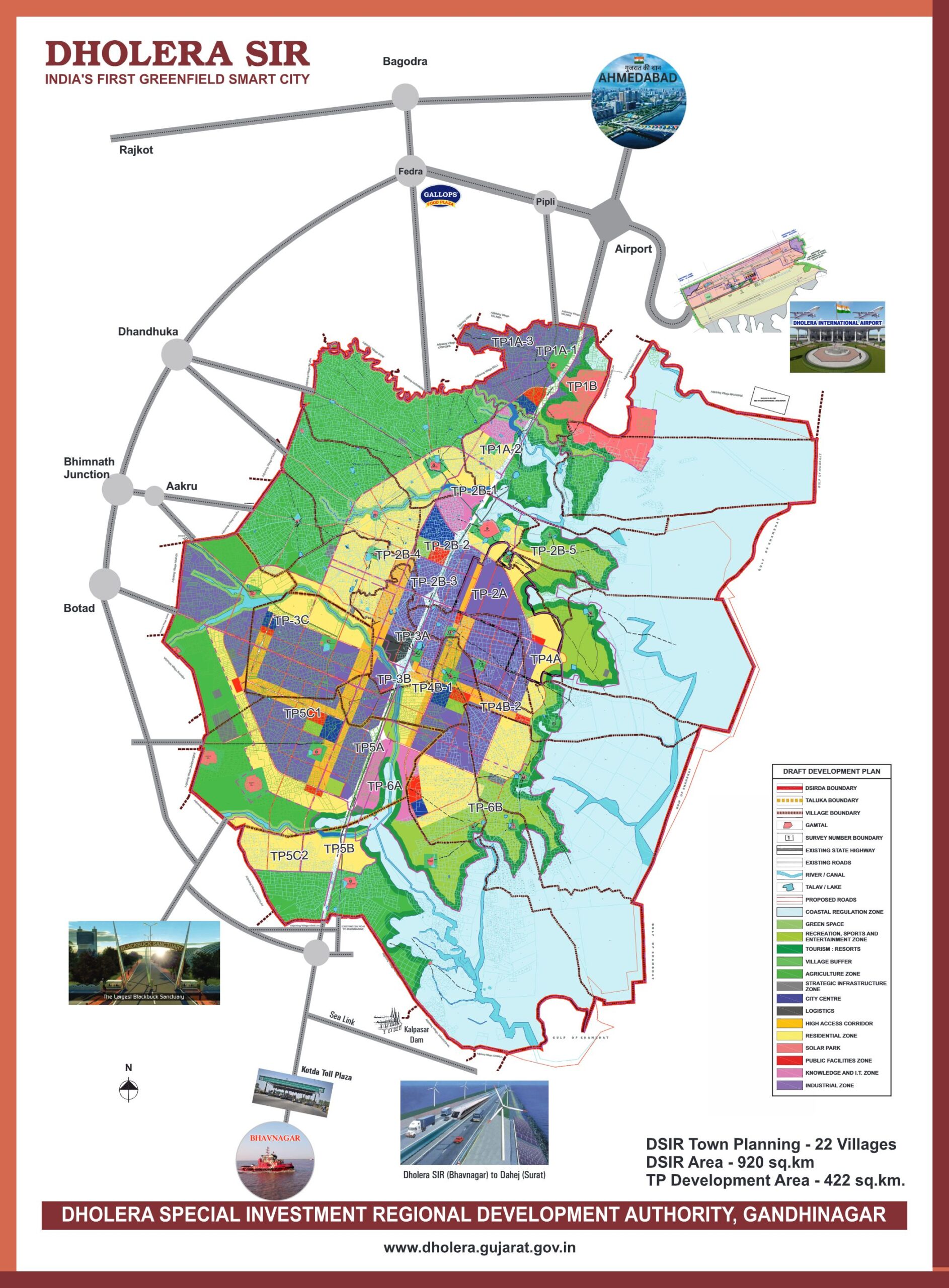 Dholera SIR Detailed Map